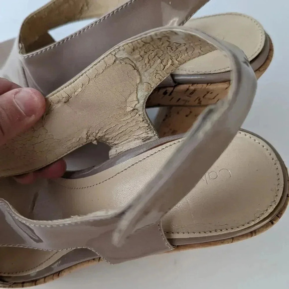 Calvin Klein Platform Cork Heels -7.5/8 - Picture 7 of 8